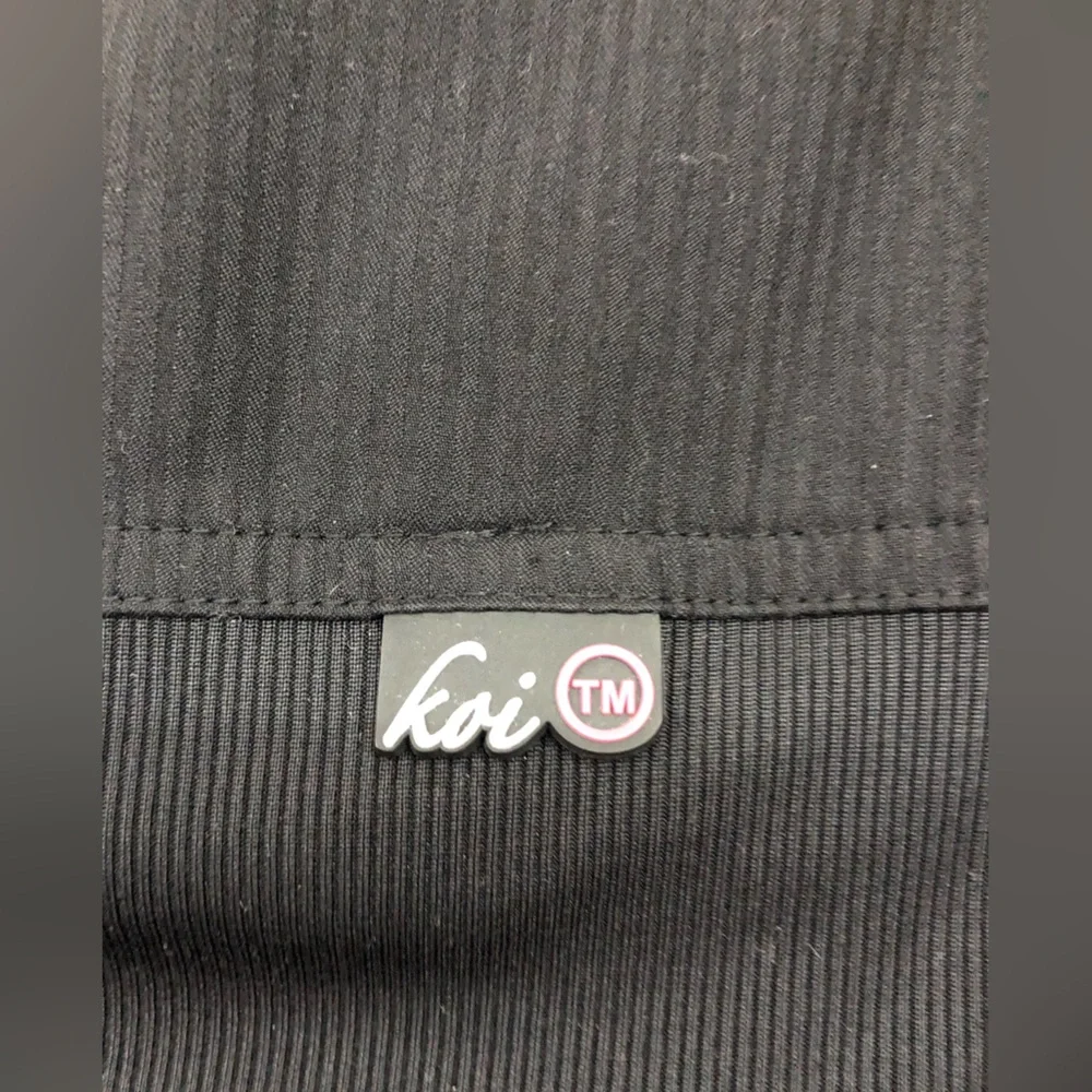 koi Black Bomber Jacket with Pink Top - Picture 8 of 12